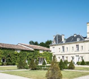 Luxury chateau hotel near Bordeaux France on a vineyard estate