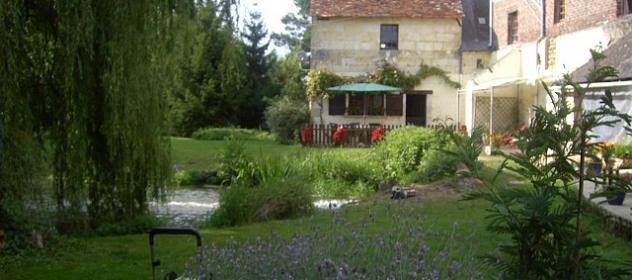 Watermill B&B near Le Mans, Tours and Loire Valley, France